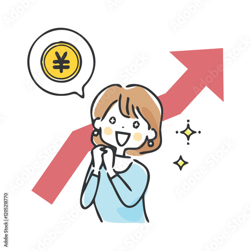 投資が成功した女性