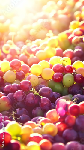 Colorful Grapes Glow in the...