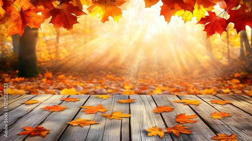Autumn Leaves Fall Gently o...