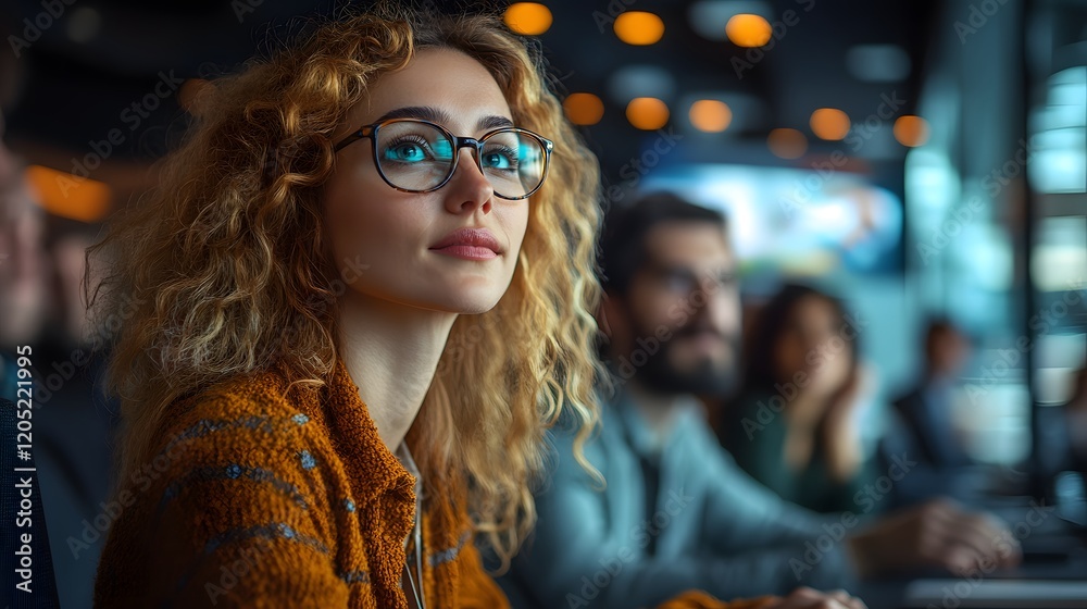 Marketers analyzing data for impactful multichannel content increasing customer interaction sales 8K realistic Marketers analyzing data for impactful multichannel content increasing customer interaction sales 8K realistic