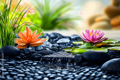 Serene Water Garden feature...