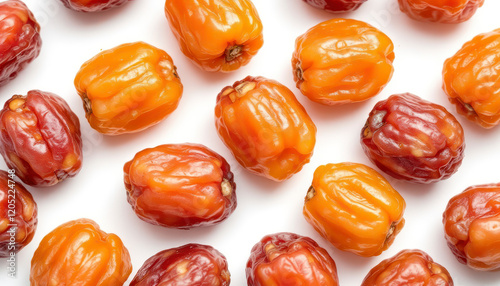 Sweet Dried Dates Delicious Orange Fruit Snack photo