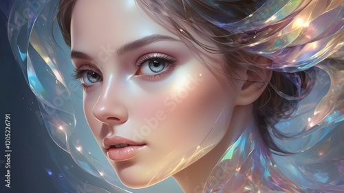 portrait of a person with a background
