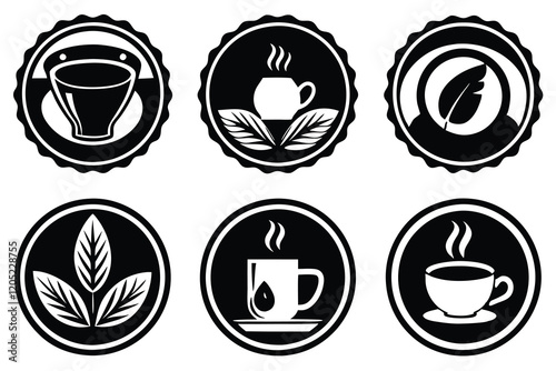 coffee logo icon set vector art illustration