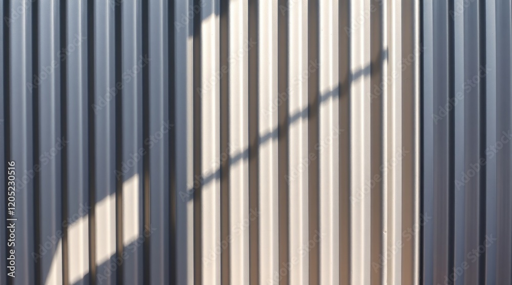 Textured zinc aluminum background, vertical pattern emphasized, shadow subtly placed in the bottom left, wall shows a small dent, the overall feel is adorable and cute Textured zinc aluminum background, vertical pattern emphasized, shadow subtly placed in the bottom left, wall shows a small dent, the overall feel is adorable and cute