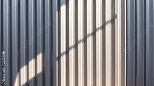 Textured zinc aluminum background  vertical pattern emphasized  shadow subtly placed in the bottom left  wall shows a small dent  the overall feel is adorable and cute