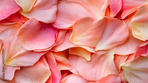 Delicate Pink Rose Petals Close Up Texture