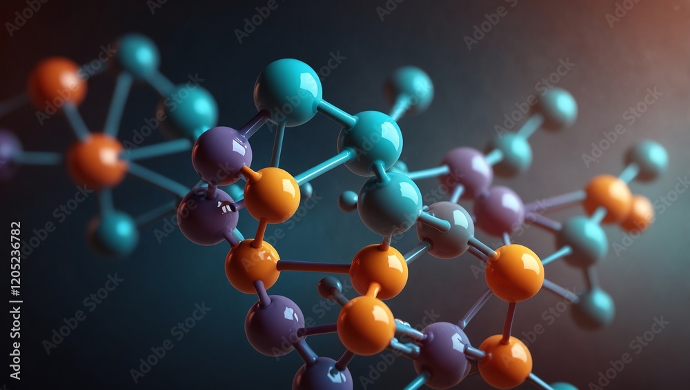 3d render of molecule