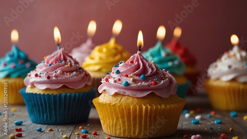 cupcake with candle