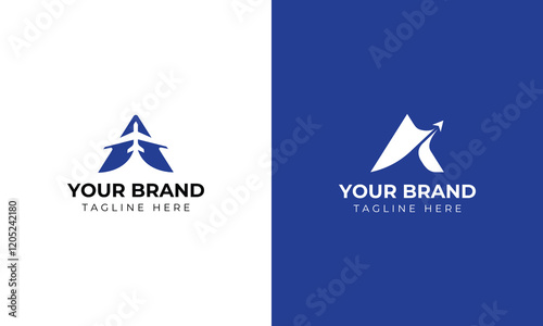 monogram initial A travel plane jet airways staycation vacation aviation