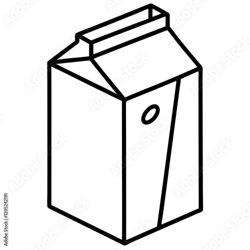 Milk Carton Icon in Vector Format