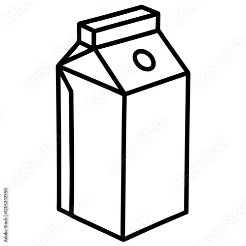 Milk Carton Icon in Vector Format