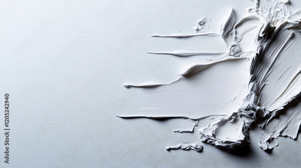 Abstract White Strokes: A Textural Masterpiece Abstract White Strokes: A Textural Masterpiece