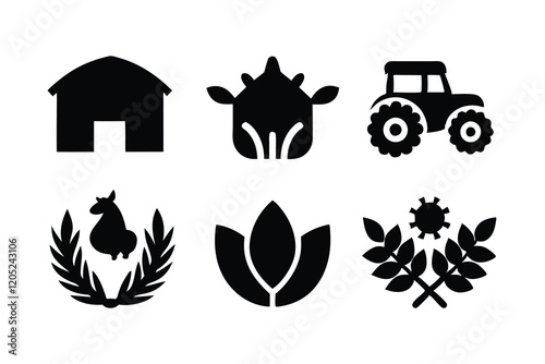 Agro logo icon vector art illustration