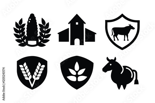 Agro logo icon vector art illustration