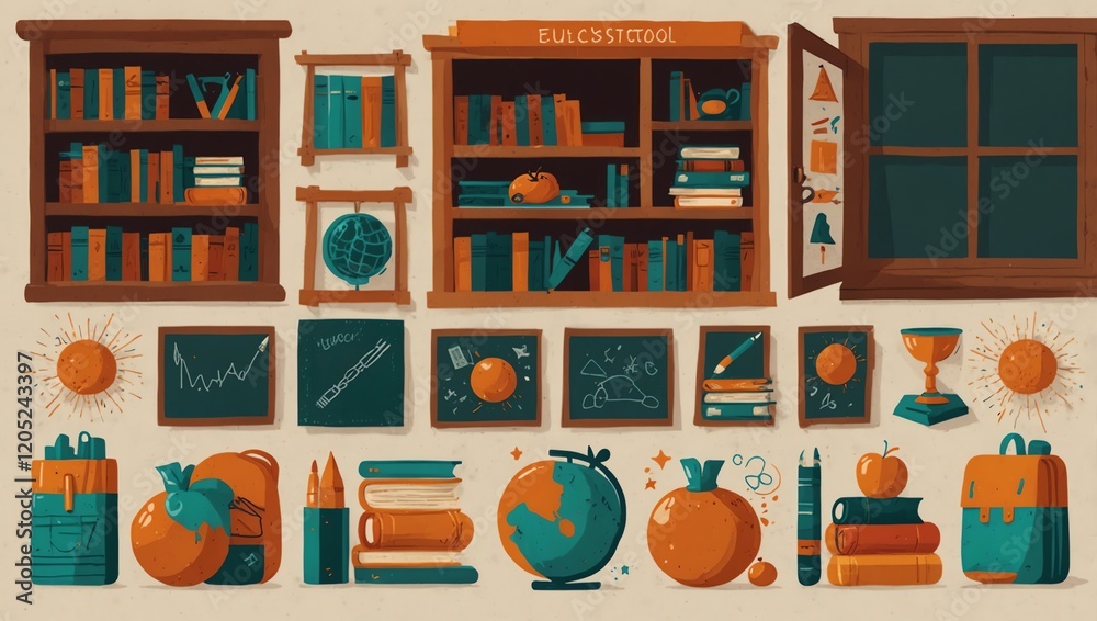 set of shelves