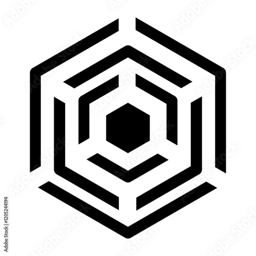Hexagonal shape pattern