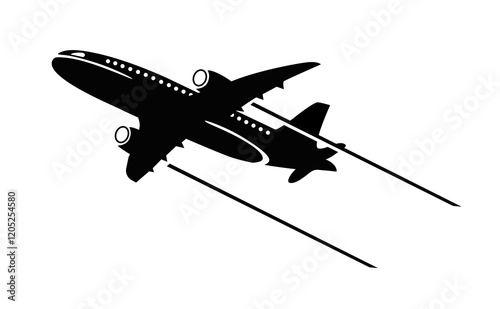 Wallpaper Mural Icon of an airplane on a white background Torontodigital.ca
