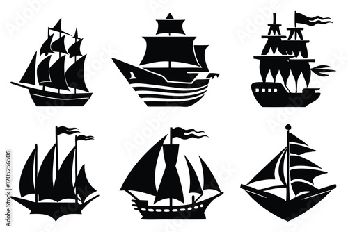 Ship logo vector file illustration