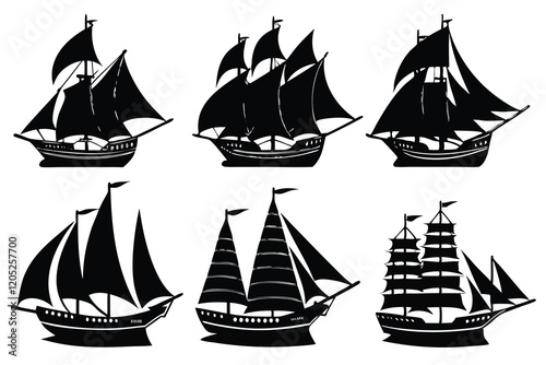 Ship logo vector file illustration