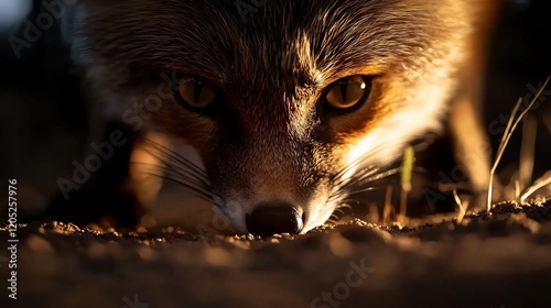 Golden Hour Fox: A Close Encounter photo