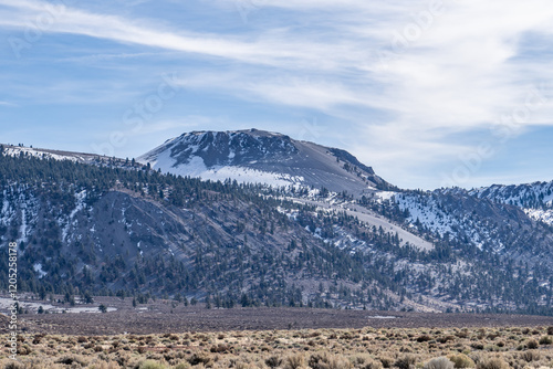 Volcanic cone / rhyolite lava dome. Mono-Inyo Craters, California, Mono County photo