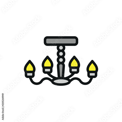 Chandeliers icon vector design templates simple and modern