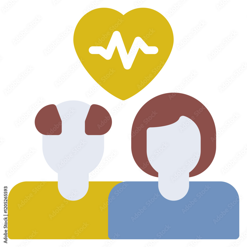 Healthcare Support Icon with Heartbeat Healthcare Support Icon with Heartbeat