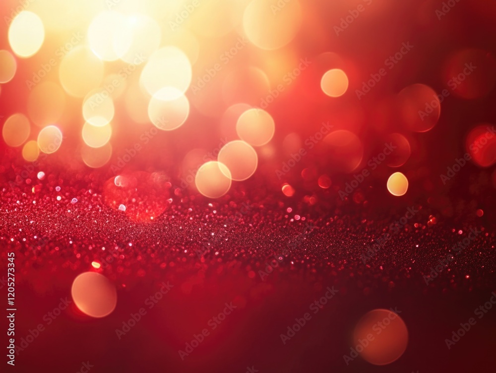 Close-up of red background with lights