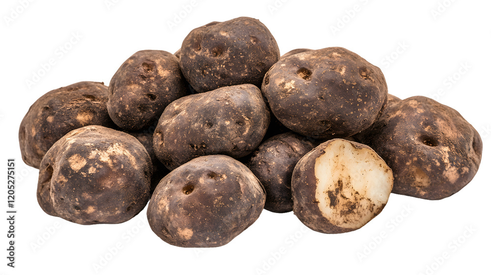 Dark Brown Potatoes Pile Transparent Background, PNG Dark Brown Potatoes Pile Transparent Background, PNG