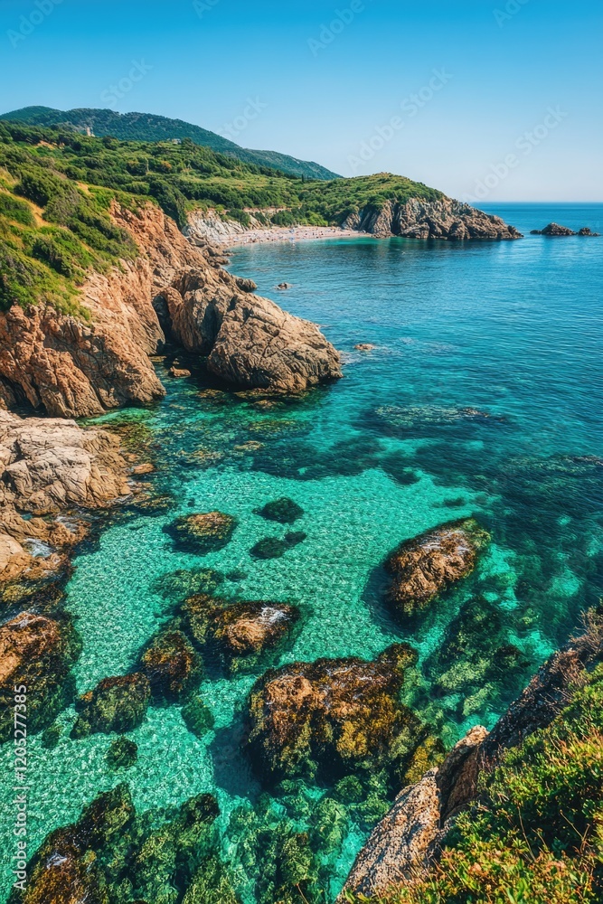 Fototapeta premium Ocean view from cliff