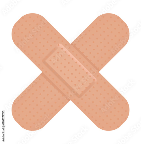 Classic brown bandages. vector illustration