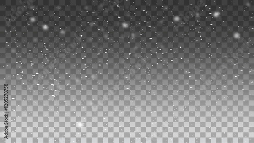 Christmas background with snowflakes. Snow flakes with wind, snow background. Snow storm effect,