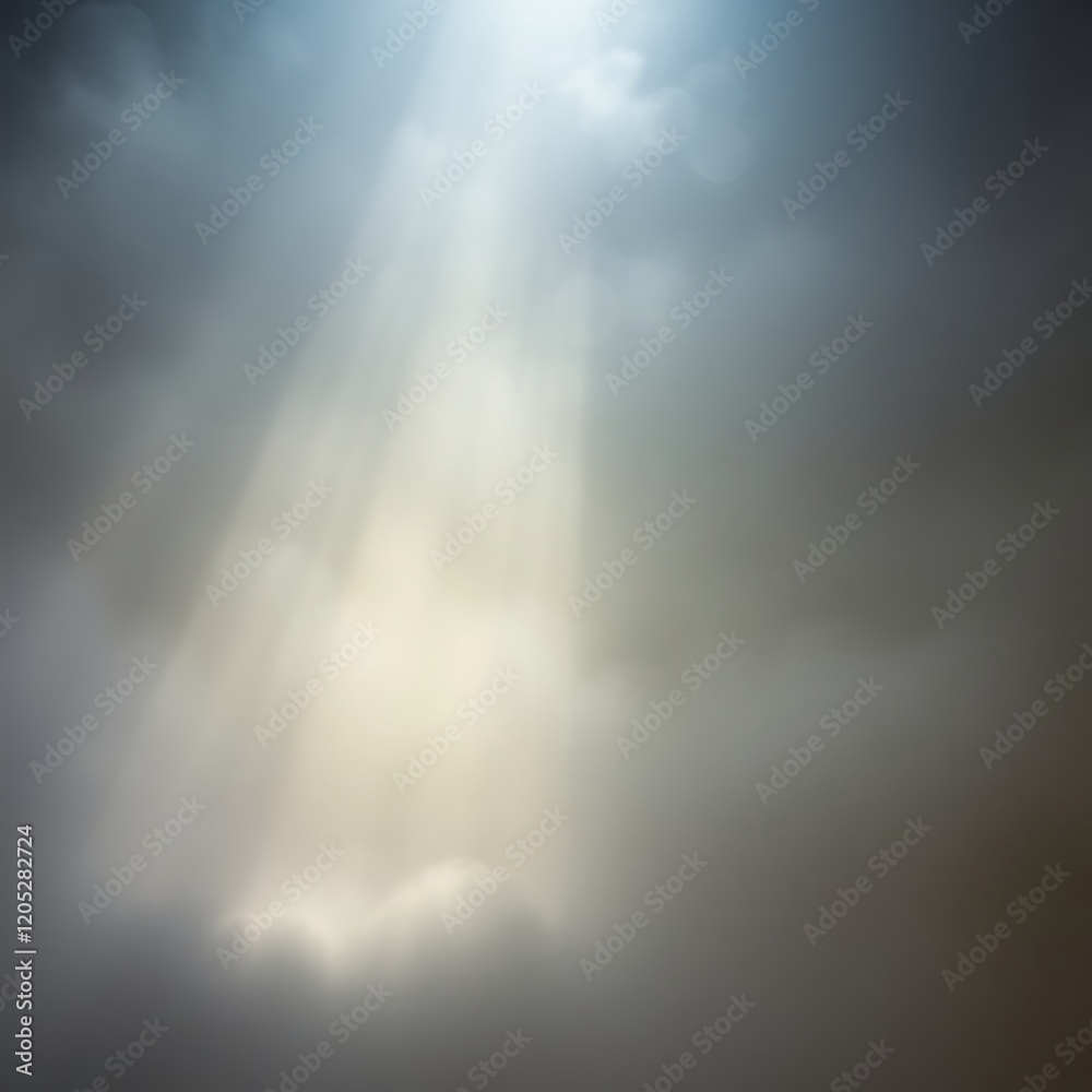 Fototapeta premium Light piercing through dark clouds.