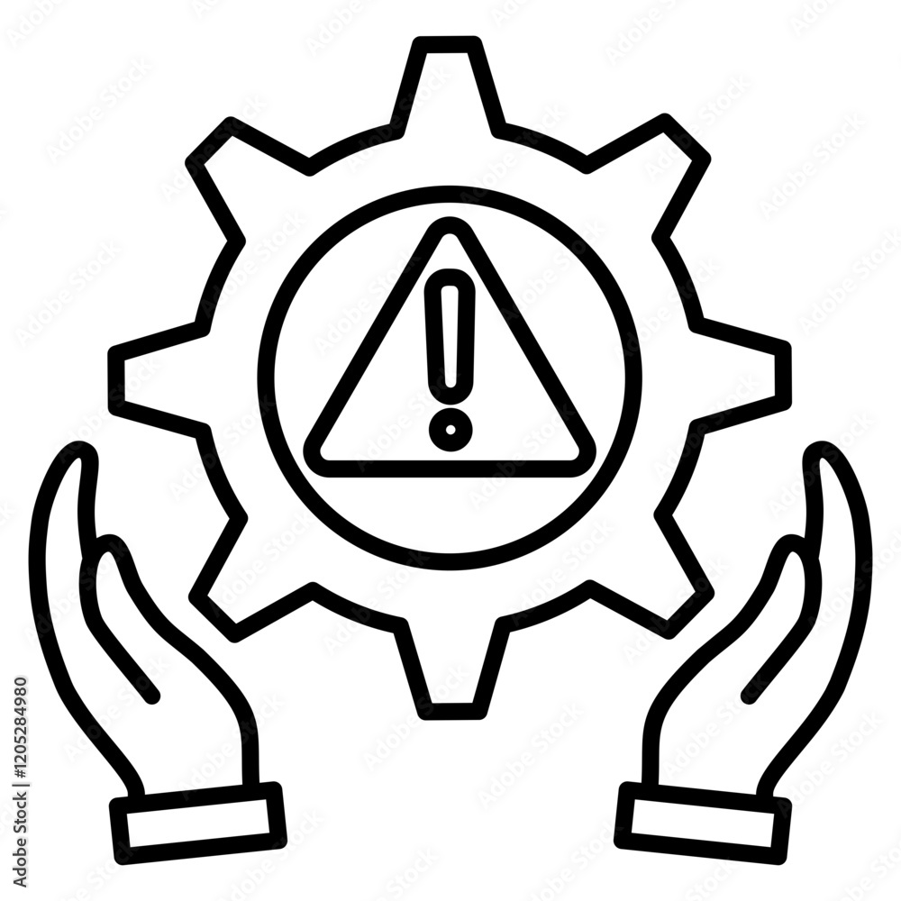 Obraz premium risk management Icon