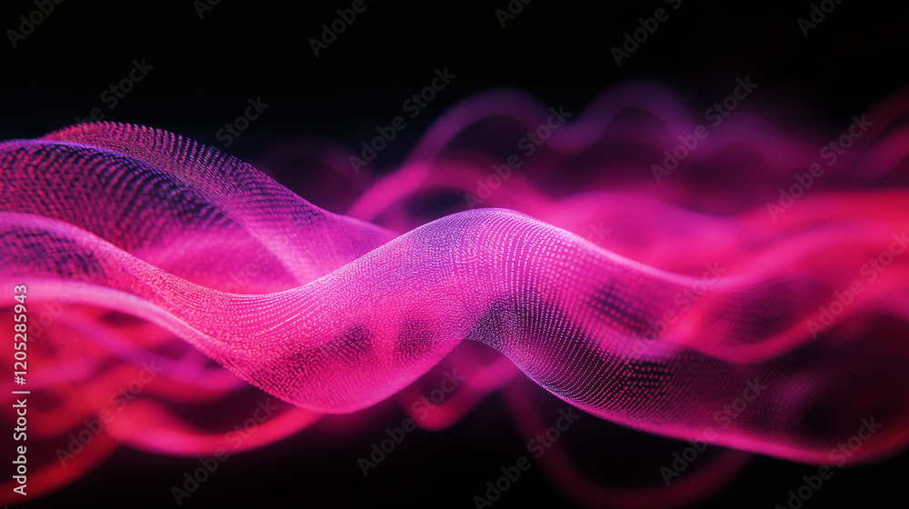 Fototapeta premium Romantic Abstract Pink Glow with Bokeh and Dreamy Light in the Dark