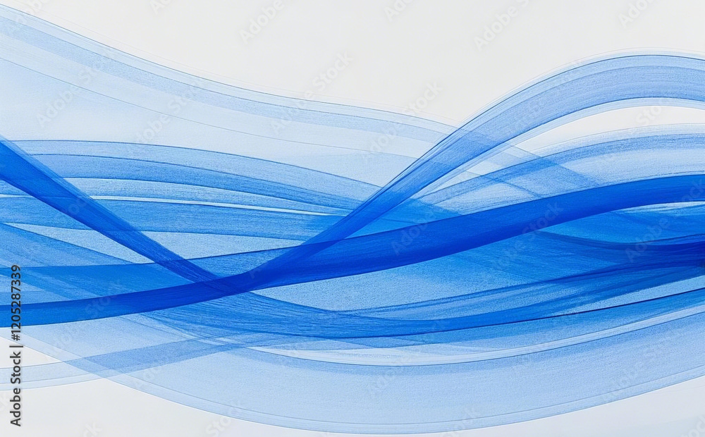 Naklejka premium Abstract blue wave background