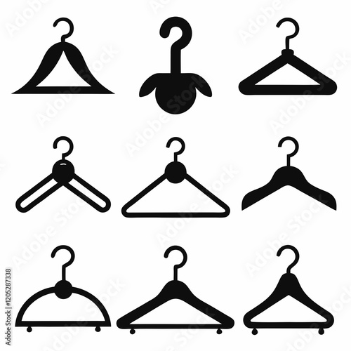 Collection of Different Types of Clothes Hangers