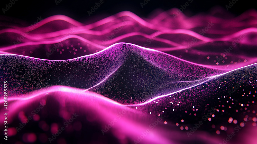 Romantic Abstract Pink Glow with Bokeh and Dreamy Light in the Dark Romantic Abstract Pink Glow with Bokeh and Dreamy Light in the Dark