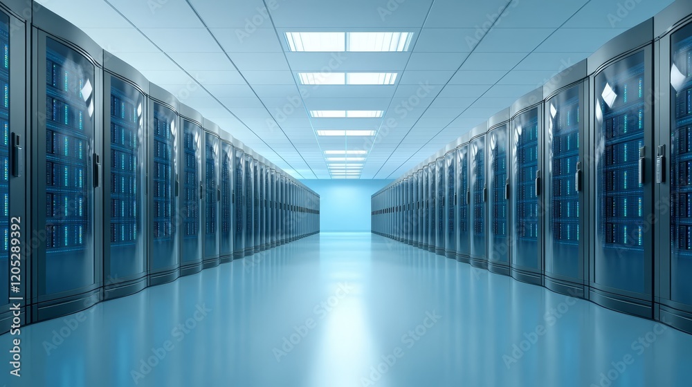 Highperformance servers in modern data center powering the digital world servers
