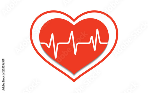 World heart day healthy hospital event medical vector illustration
