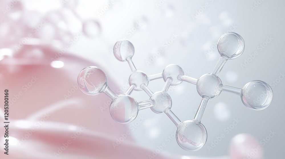 Minimalist Collagen Structure Background: Elegant Molecular Design for Science and Beauty Projects Minimalist Collagen Structure Background: Elegant Molecular Design for Science and Beauty Projects