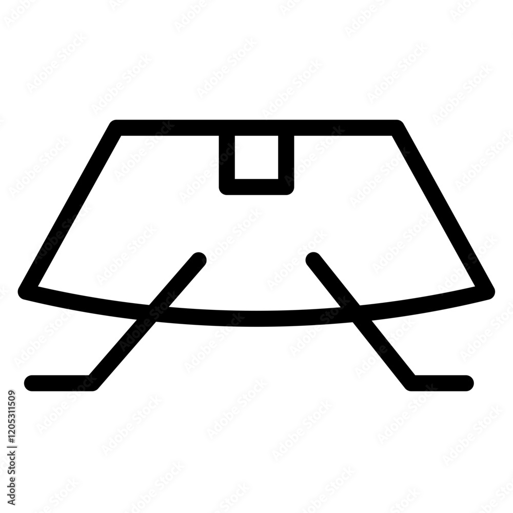Windshield Wipers Parts Line Icon Windshield Wipers Parts Line Icon