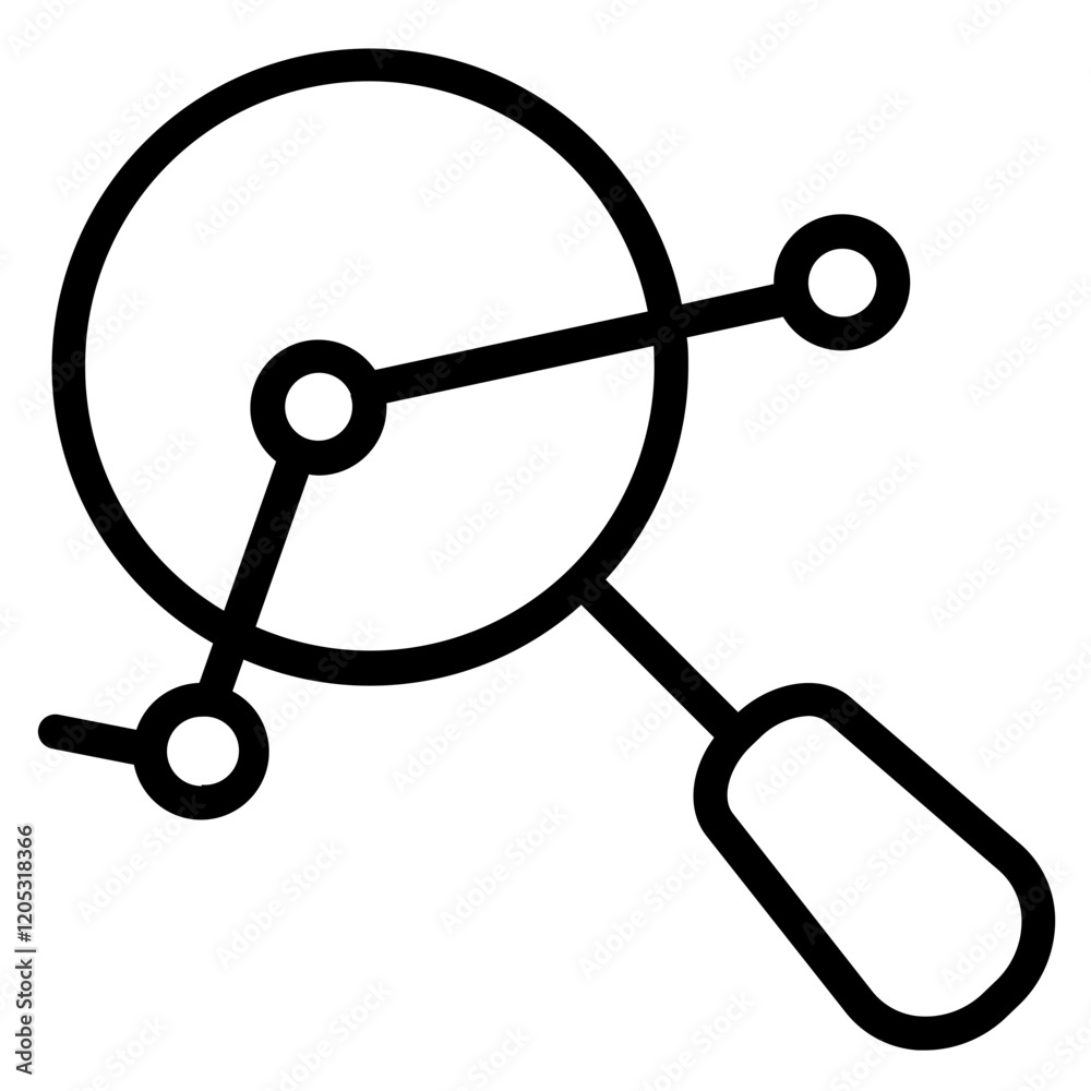 Office Search Business Line Icon Office Search Business Line Icon