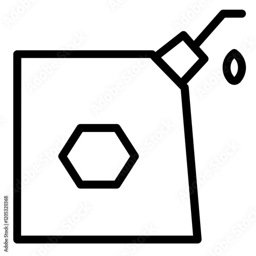 Jerrycan Energy Oil Line Icon