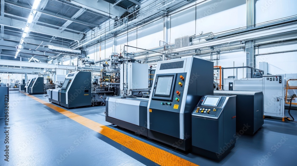 Modern Industrial Factory: High-Tech Manufacturing Facility Modern Industrial Factory: High-Tech Manufacturing Facility