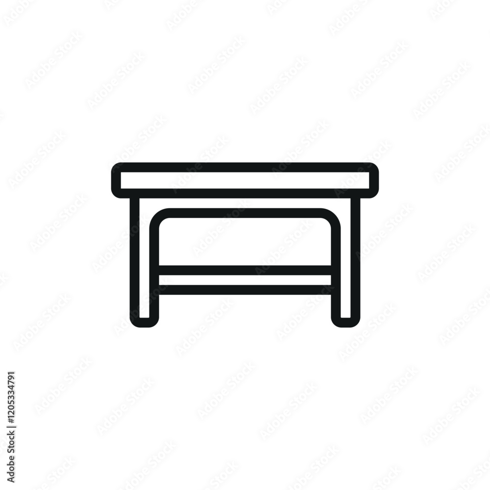 Coffee table icon represents style and functionality, perfect for home decor, interior design, and furniture-related illustrations. Coffee table icon represents style and functionality, perfect for home decor, interior design, and furniture-related illustrations.