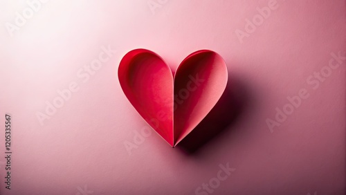 Pink, white, and red hearts create a Valentine's Day backdrop; ample copy space; high-resolution image.
