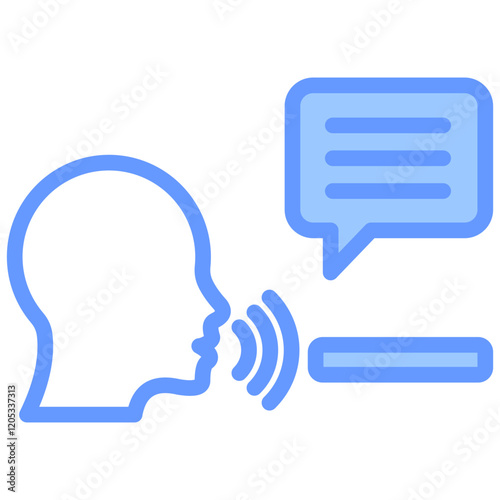 Assistive Technology Blue Icon