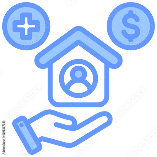 Welfare Blue Icon